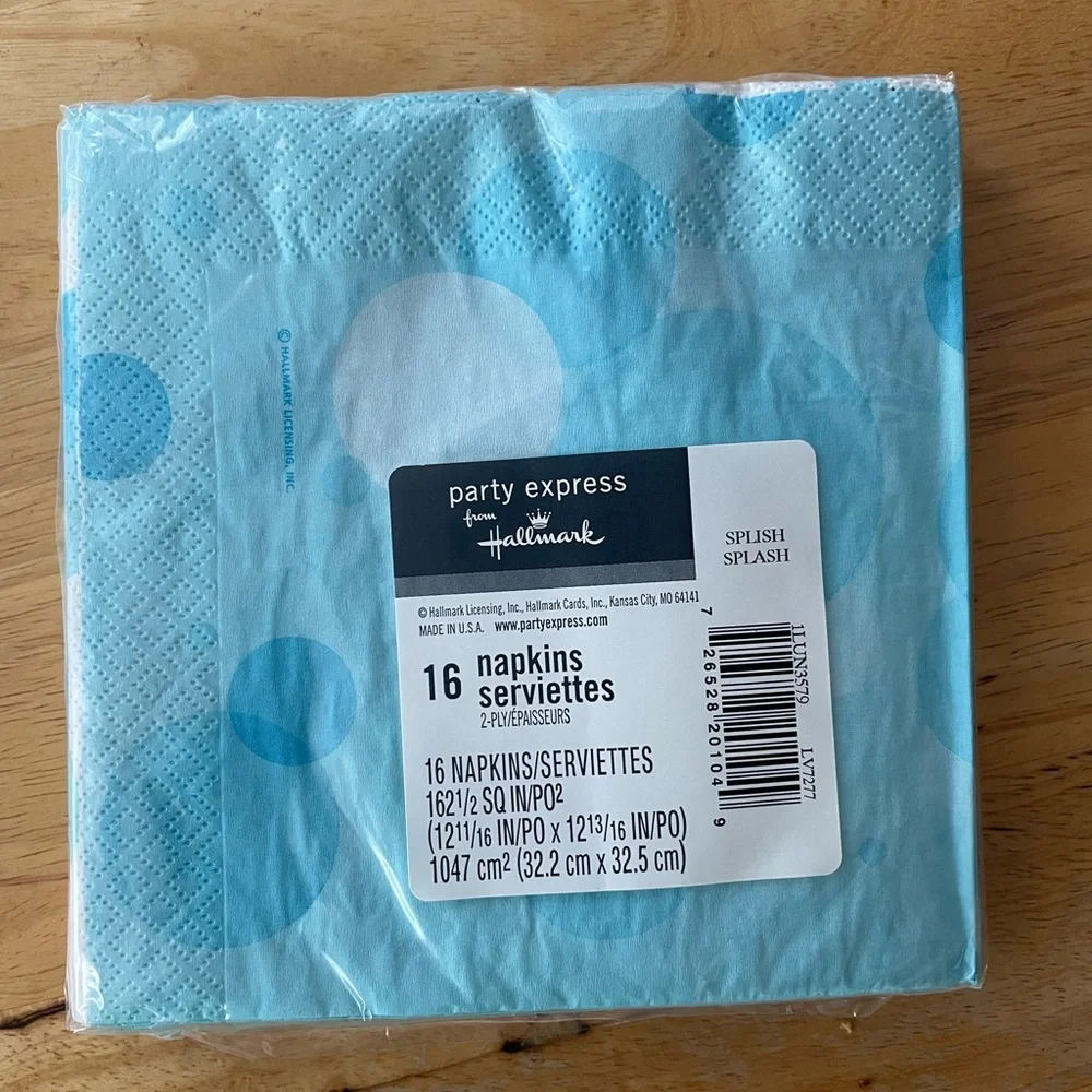 Hallmark Splish Splash 4 packages of napkins